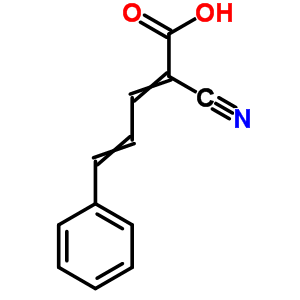 2-Cyano-5-phenyl-2,4-pentadienoic acidStructure,24139-57-9Structure 2-Cyano-5-phenyl-2,4-pentadienoic acid Structure,24139-57-9Structure