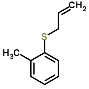 Benzene,1-methyl-2-(2-propen-1-ylthio)-Structure,24309-31-7Structure Benzene,1-methyl-2-(2-propen-1-ylthio)- Structure,24309-31-7Structure