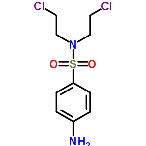 Benzenesulfonamide,4-amino-n,n-bis(2-chloroethyl)-Structure,24336-65-0Structure Benzenesulfonamide,4-amino-n,n-bis(2-chloroethyl)- Structure,24336-65-0Structure
