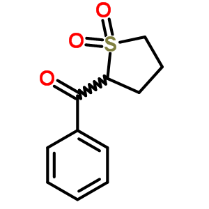 Methanone,phenyl(tetrahydro-1,1-dioxido-2-thienyl)-Structure,24463-84-1Structure Methanone,phenyl(tetrahydro-1,1-dioxido-2-thienyl)- Structure,24463-84-1Structure