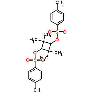 1-甲基-4-[2,2,4,4-四甲基-3-(4-甲基苯基)磺酰氧基-環(huán)丁基]氧基磺?；?苯結(jié)構(gòu)式_24525-90-4結(jié)構(gòu)式