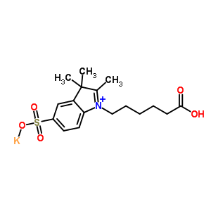 1-Carboxypentyl-2,3,3-trimethylindolenium-5-sulfonate, potassium saltStructure,246516-15-4Structure 1-Carboxypentyl-2,3,3-trimethylindolenium-5-sulfonate, potassium salt Structure,246516-15-4Structure