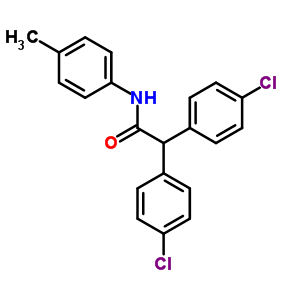 Benzeneacetamide,4-chloro-a-(4-chlorophenyl)-n-(4-methylphenyl)-Structure,24765-99-9Structure Benzeneacetamide,4-chloro-a-(4-chlorophenyl)-n-(4-methylphenyl)- Structure,24765-99-9Structure