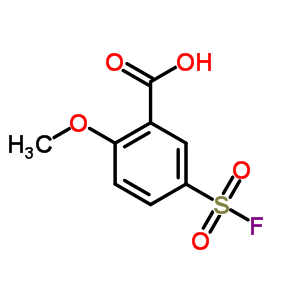 Benzoic acid,5-(fluorosulfonyl)-2-methoxy-Structure,2488-50-8Structure Benzoic acid,5-(fluorosulfonyl)-2-methoxy- Structure,2488-50-8Structure
