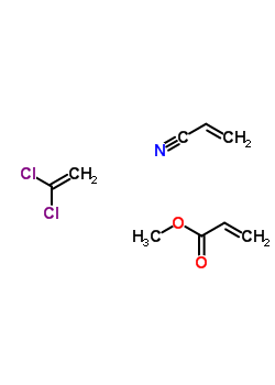 2-Propenoic acid, methyl ester, polymer with 1,1-dichloroethene and 2-propenenitrileStructure,24968-80-7Structure 2-Propenoic acid, methyl ester, polymer with 1,1-dichloroethene and 2-propenenitrile Structure,24968-80-7Structure