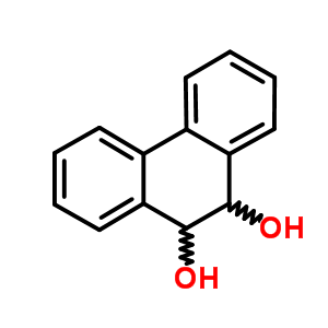 Cis-9,10-dihydroxy-9,10-dihydrophenanthreneStructure,2510-71-6Structure Cis-9,10-dihydroxy-9,10-dihydrophenanthrene Structure,2510-71-6Structure