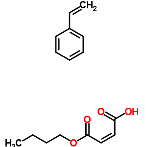 (Z)-2-butenedioic acid monobutyl ester, polymer with ethenylbenzeneStructure,25215-62-7Structure (Z)-2-butenedioic acid monobutyl ester, polymer with ethenylbenzene Structure,25215-62-7Structure