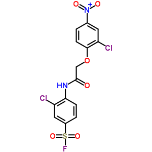 3-氯-4-[[2-(2-氯-4-硝基苯氧基)乙酰基]氨基]-苯磺?；Y(jié)構(gòu)式_25299-91-6結(jié)構(gòu)式