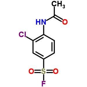 Benzenesulfonylfluoride, 4-(acetylamino)-3-chloro-Structure,25300-04-3Structure Benzenesulfonylfluoride, 4-(acetylamino)-3-chloro- Structure,25300-04-3Structure