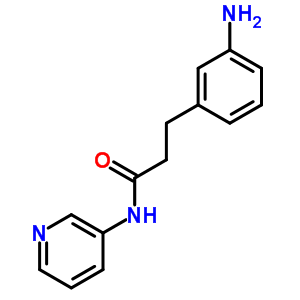 Benzenepropanamide,3-amino-n-3-pyridinyl-Structure,25844-50-2Structure Benzenepropanamide,3-amino-n-3-pyridinyl- Structure,25844-50-2Structure