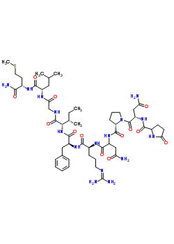 5-Oxo-l-prolyl-l-asparaginyl-l-prolyl-l-asparaginyl-l-arginyl-l-phenylalanyl-l-isoleucylglycyl-l-leucyl-l-methioninamideStructure,26145-48-2Structure 5-Oxo-l-prolyl-l-asparaginyl-l-prolyl-l-asparaginyl-l-arginyl-l-phenylalanyl-l-isoleucylglycyl-l-leucyl-l-methioninamide Structure,26145-48-2Structure