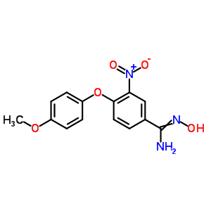 N-hydroxy-4-(4-methoxyphenoxy)-3-nitrobenzenecarboximidamideStructure,261966-14-7Structure N-hydroxy-4-(4-methoxyphenoxy)-3-nitrobenzenecarboximidamide Structure,261966-14-7Structure
