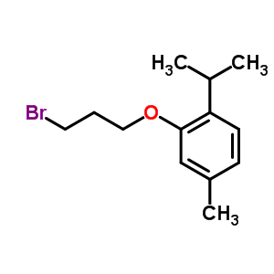 Benzene,2-(3-bromopropoxy)-4-methyl-1-(1-methylethyl)-Structure,26646-40-2Structure Benzene,2-(3-bromopropoxy)-4-methyl-1-(1-methylethyl)- Structure,26646-40-2Structure