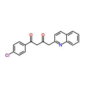 1,3-Butanedione,1-(4-chlorophenyl)-4-(2-quinolinyl)-Structure,26958-31-6Structure 1,3-Butanedione,1-(4-chlorophenyl)-4-(2-quinolinyl)- Structure,26958-31-6Structure