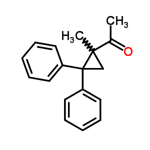 Ethanone,1-(1-methyl-2,2-diphenylcyclopropyl)-Structure,27067-38-5Structure Ethanone,1-(1-methyl-2,2-diphenylcyclopropyl)- Structure,27067-38-5Structure
