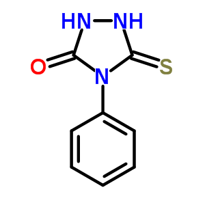 1,2,4-Triazolidin-3-one,4-phenyl-5-thioxo-Structure,27106-12-3Structure 1,2,4-Triazolidin-3-one,4-phenyl-5-thioxo- Structure,27106-12-3Structure
