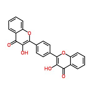 4H-1-benzopyran-4-one,2,2-(1,4-phenylene)bis[3-hydroxy-Structure,27172-29-8Structure 4H-1-benzopyran-4-one,2,2-(1,4-phenylene)bis[3-hydroxy- Structure,27172-29-8Structure