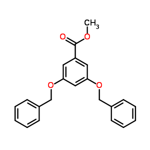3,5-二芐氧基苯甲酸甲酯結(jié)構(gòu)式_2732-96-9結(jié)構(gòu)式
