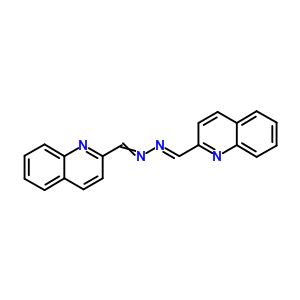 2-喹啉羧醛,2-(2-喹啉亞甲基)肼酮結(jié)構(gòu)式_27346-97-0結(jié)構(gòu)式