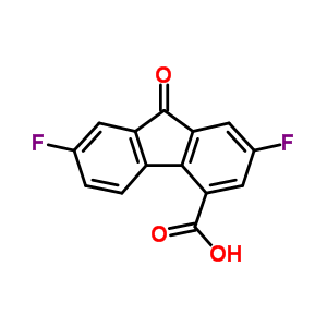 9H-fluorene-4-carboxylicacid, 2,7-difluoro-9-oxo-Structure,2841-38-5Structure 9H-fluorene-4-carboxylicacid, 2,7-difluoro-9-oxo- Structure,2841-38-5Structure
