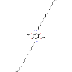 2,5-Cyclohexadiene-1,4-dione,2,5-dimethoxy-3,6-bis(pentadecylamino)-Structure,28421-15-0Structure 2,5-Cyclohexadiene-1,4-dione,2,5-dimethoxy-3,6-bis(pentadecylamino)- Structure,28421-15-0Structure