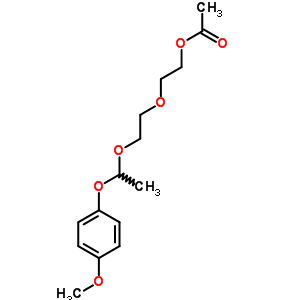 2-[2-[1-(4-甲氧基苯氧基)乙氧基]乙氧基]-乙醇 1-乙酸酯結(jié)構(gòu)式_28583-54-2結(jié)構(gòu)式