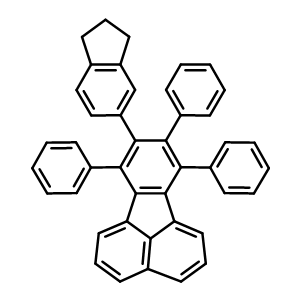 8-(2,3-二氫-1H-茚-5-基)-7,9,10-三苯基-熒蒽結(jié)構(gòu)式_28622-12-0結(jié)構(gòu)式