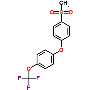 1-(4-(Trifluoromethoxy)phenoxy)-4-(methylsulfonyl)benzeneStructure,286844-91-5Structure 1-(4-(Trifluoromethoxy)phenoxy)-4-(methylsulfonyl)benzene Structure,286844-91-5Structure