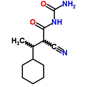 Cyclohexanepropanamide,n-(aminocarbonyl)-a-cyano-b-methyl-Structure,28811-75-8Structure Cyclohexanepropanamide,n-(aminocarbonyl)-a-cyano-b-methyl- Structure,28811-75-8Structure
