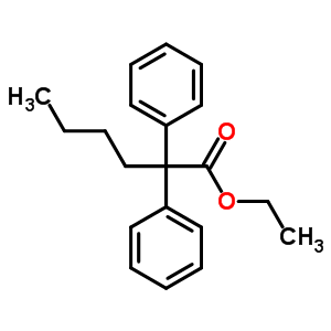 Hexanoic acid,2,2-diphenyl-, ethyl ester (7ci,8ci)Structure,2888-12-2Structure Hexanoic acid,2,2-diphenyl-, ethyl ester (7ci,8ci) Structure,2888-12-2Structure