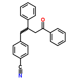 Benzonitrile,4-(4-oxo-2,4-diphenylbutyl)-Structure,29512-14-9Structure Benzonitrile,4-(4-oxo-2,4-diphenylbutyl)- Structure,29512-14-9Structure