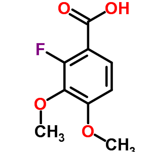 Benzoic acid,2-fluoro-3,4-dimethoxy-Structure,2967-96-6Structure Benzoic acid,2-fluoro-3,4-dimethoxy- Structure,2967-96-6Structure