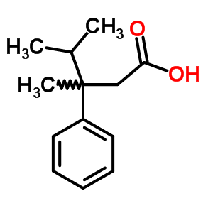 Benzenepropanoic acid, b-methyl-b-(1-methylethyl)-Structure,2977-39-1Structure Benzenepropanoic acid, b-methyl-b-(1-methylethyl)- Structure,2977-39-1Structure