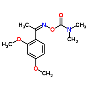 (9CI)-1-(2,4-二甲氧基苯基)-乙酮 O-[(二甲基氨基)羰基]肟結(jié)構(gòu)式_30289-03-3結(jié)構(gòu)式