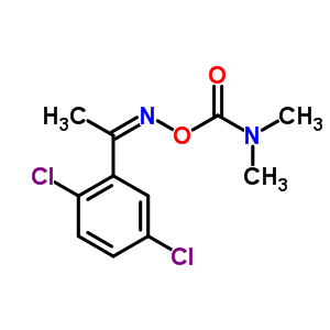 (9CI)-1-(2,5-二氯苯基)-乙酮 O-[(二甲基氨基)羰基]肟結(jié)構(gòu)式_30289-08-8結(jié)構(gòu)式