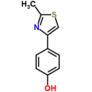 4-[4-(2-甲基)噻唑]苯酚結(jié)構(gòu)式_30686-73-8結(jié)構(gòu)式
