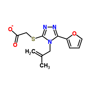 [5-呋喃-2-基-4-(2-甲基-烯丙基)-4H-[1,2,4]噻唑-3-基磺酰基]-乙酸結(jié)構(gòu)式_307327-49-7結(jié)構(gòu)式