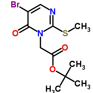 Tert-butyl 5-bromo-2-(methylthio)-6-oxopyrimidine-1-acetate Structure,308276-66-6Structure