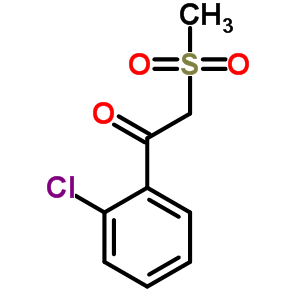 Ethanone,1-(2-chlorophenyl)-2-(methylsulfonyl)-Structure,30866-60-5Structure Ethanone,1-(2-chlorophenyl)-2-(methylsulfonyl)- Structure,30866-60-5Structure