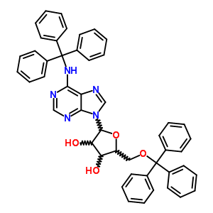 Adenosine,n-(triphenylmethyl)-5-o-(triphenylmethyl)-Structure,31085-55-9Structure Adenosine,n-(triphenylmethyl)-5-o-(triphenylmethyl)- Structure,31085-55-9Structure