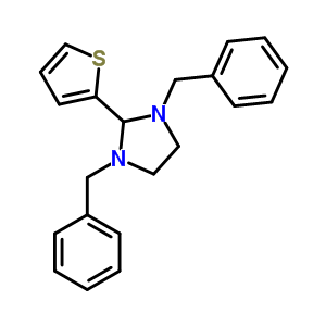 1,3-Bis(phenylmethyl )-2-(2-thienyl )-imidazolidineStructure,311788-17-7Structure 1,3-Bis(phenylmethyl )-2-(2-thienyl )-imidazolidine Structure,311788-17-7Structure