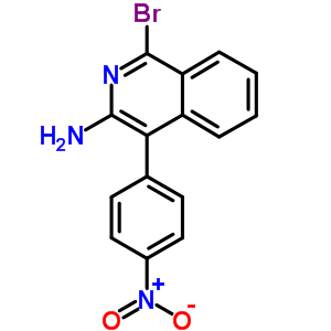 3-Isoquinolinamine,1-bromo-4-(4-nitrophenyl)-Structure,31309-65-6Structure 3-Isoquinolinamine,1-bromo-4-(4-nitrophenyl)- Structure,31309-65-6Structure