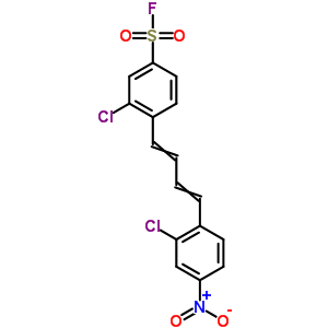 3-氯-4-[4-(2-氯-4-硝基苯基)-1,3-丁二烯-1-基]-苯磺酰基氟結(jié)構(gòu)式_31368-25-9結(jié)構(gòu)式