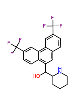 A-(2-piperidyl )-3,6-bis(trifluoromethyl )-9-phenanthrenemethanol Structure,31817-24-0Structure