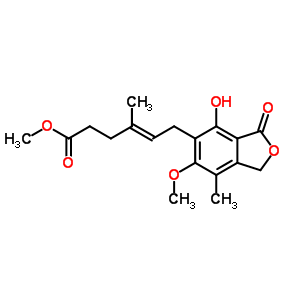 Mycophenolic acid methyl esterStructure,31858-66-9Structure Mycophenolic acid methyl ester Structure,31858-66-9Structure