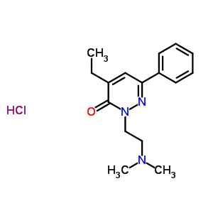 2-(2-Dimethylaminoethyl)-4-ethyl-6-phenylpyridazin-3-one hydrochlorideStructure,32058-63-2Structure 2-(2-Dimethylaminoethyl)-4-ethyl-6-phenylpyridazin-3-one hydrochloride Structure,32058-63-2Structure