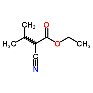 Butanoic acid,2-cyano-3-methyl-, ethyl esterStructure,3213-49-8Structure Butanoic acid,2-cyano-3-methyl-, ethyl ester Structure,3213-49-8Structure