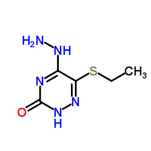 1,2,4-Triazin-3(2h)-one,6-(ethylthio)-5-hydrazinyl-Structure,32331-01-4Structure 1,2,4-Triazin-3(2h)-one,6-(ethylthio)-5-hydrazinyl- Structure,32331-01-4Structure