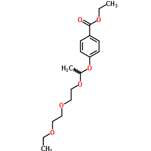 4-[1-[2-(2-乙氧基乙氧基)乙氧基]乙氧基]苯甲酸乙酯結(jié)構(gòu)式_32514-73-1結(jié)構(gòu)式