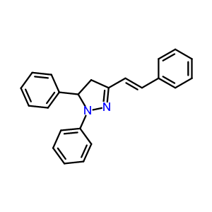 1,5-Diphenyl-3-(2-phenylvinyl)-4,5-dihydro-1h-pyrazoleStructure,325150-61-6Structure 1,5-Diphenyl-3-(2-phenylvinyl)-4,5-dihydro-1h-pyrazole Structure,325150-61-6Structure